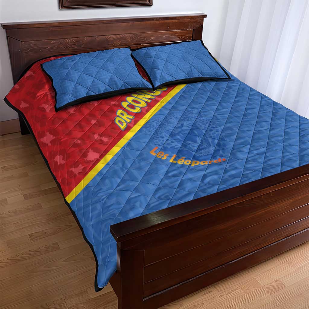 DR Congo Football Quilt Bed Set Go Champions LT15