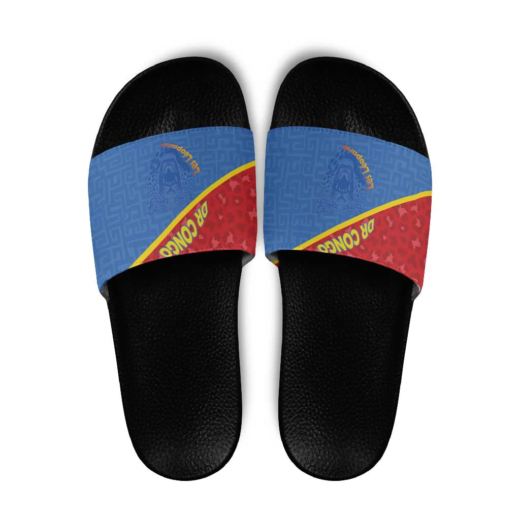 DR Congo Football Slide Sandals Allez Les Léopards LT15