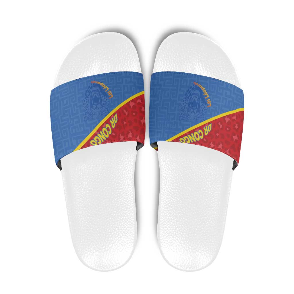 DR Congo Football Slide Sandals Allez Les Léopards LT15