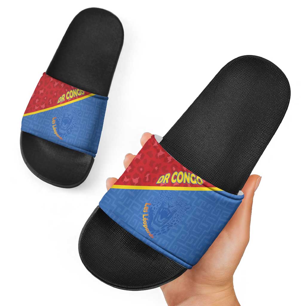 DR Congo Football Slide Sandals Allez Les Léopards LT15