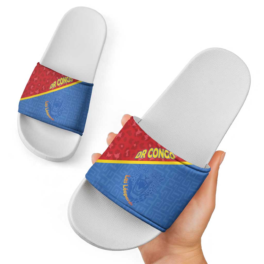 DR Congo Football Slide Sandals Allez Les Léopards LT15
