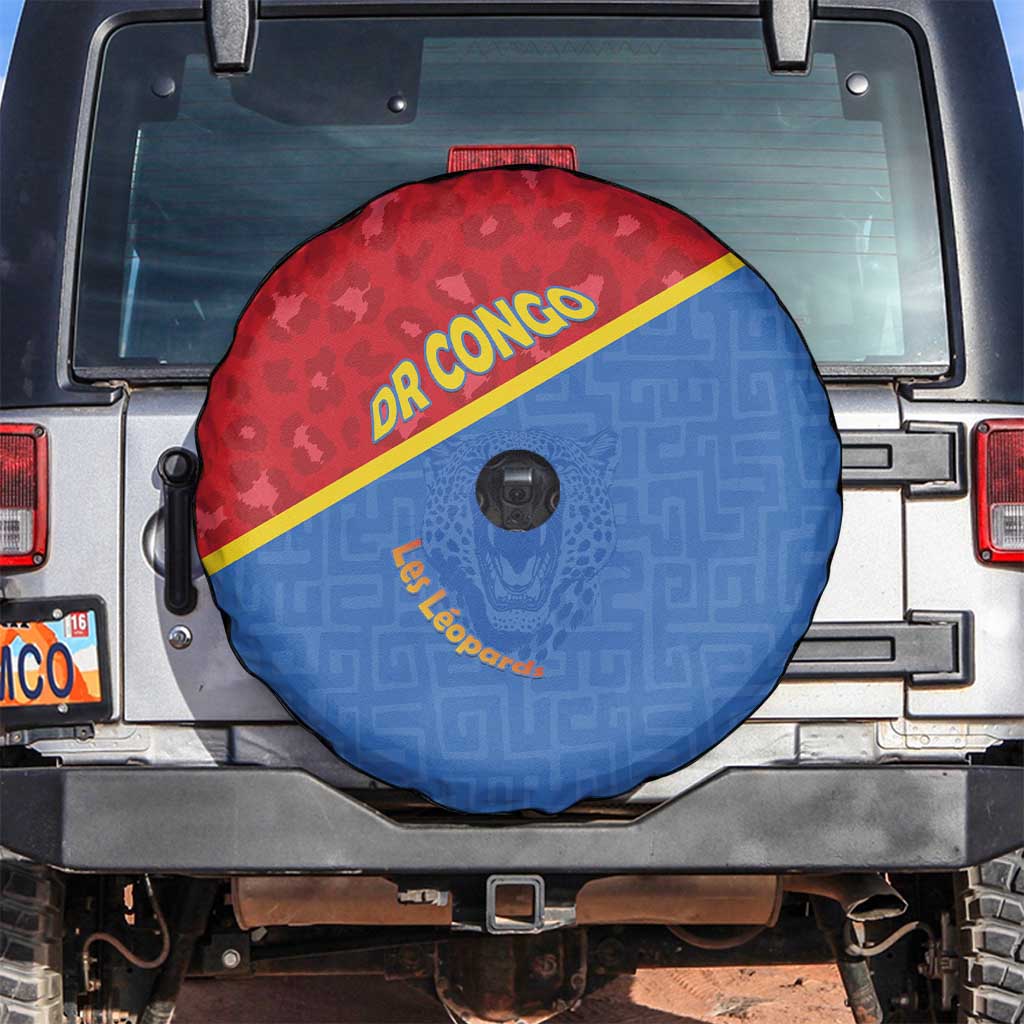 DR Congo Football Spare Tire Cover Allez Les Léopards LT15