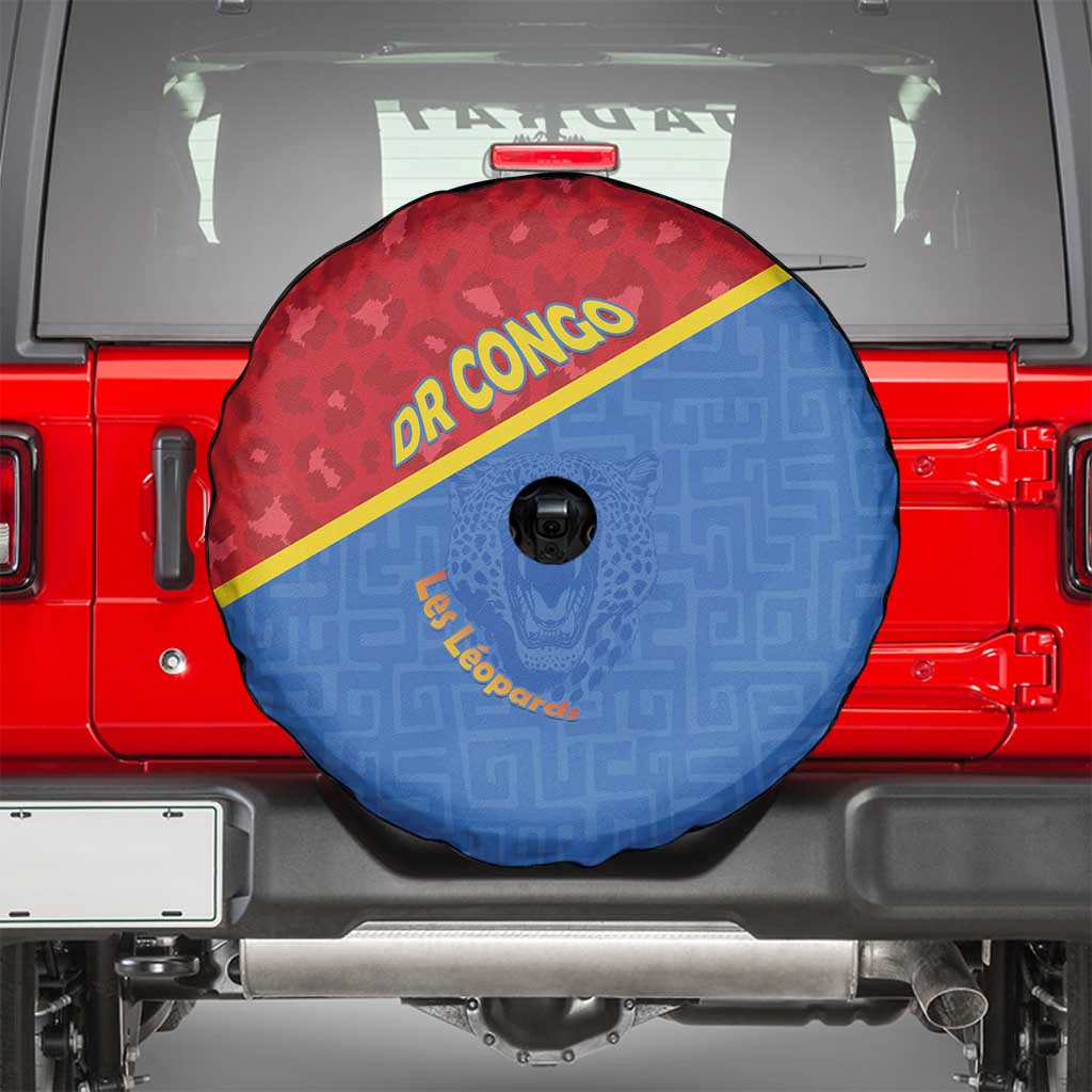 DR Congo Football Spare Tire Cover Allez Les Léopards LT15