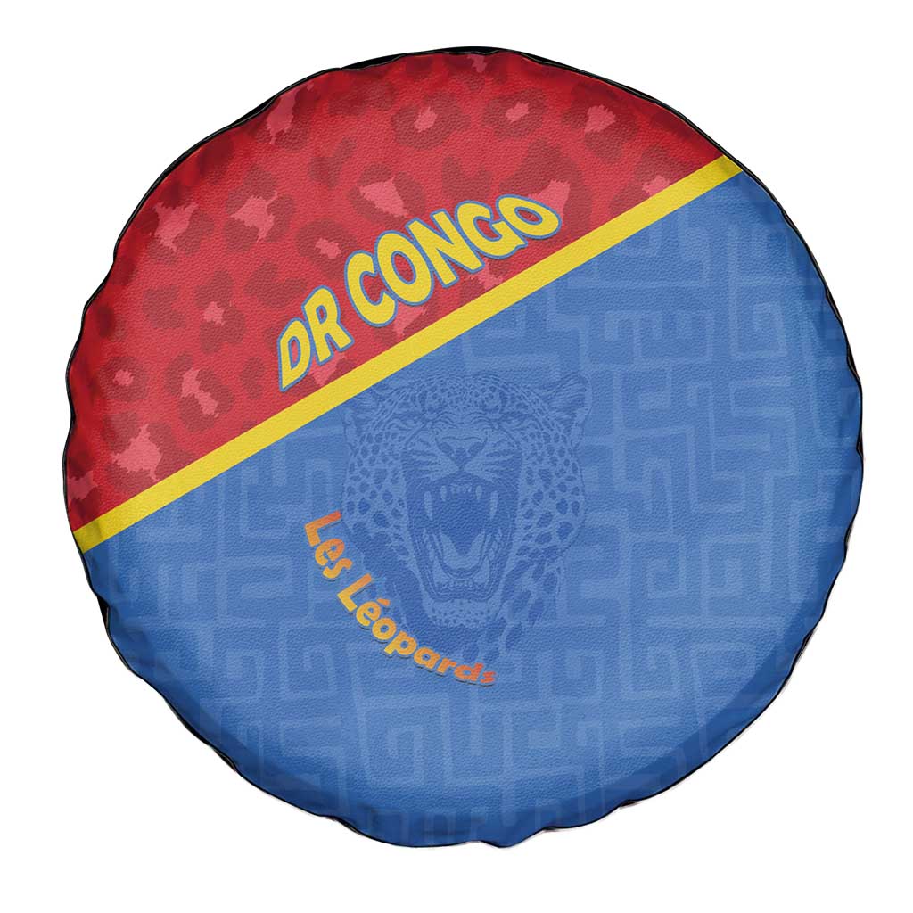 DR Congo Football Spare Tire Cover Allez Les Léopards LT15