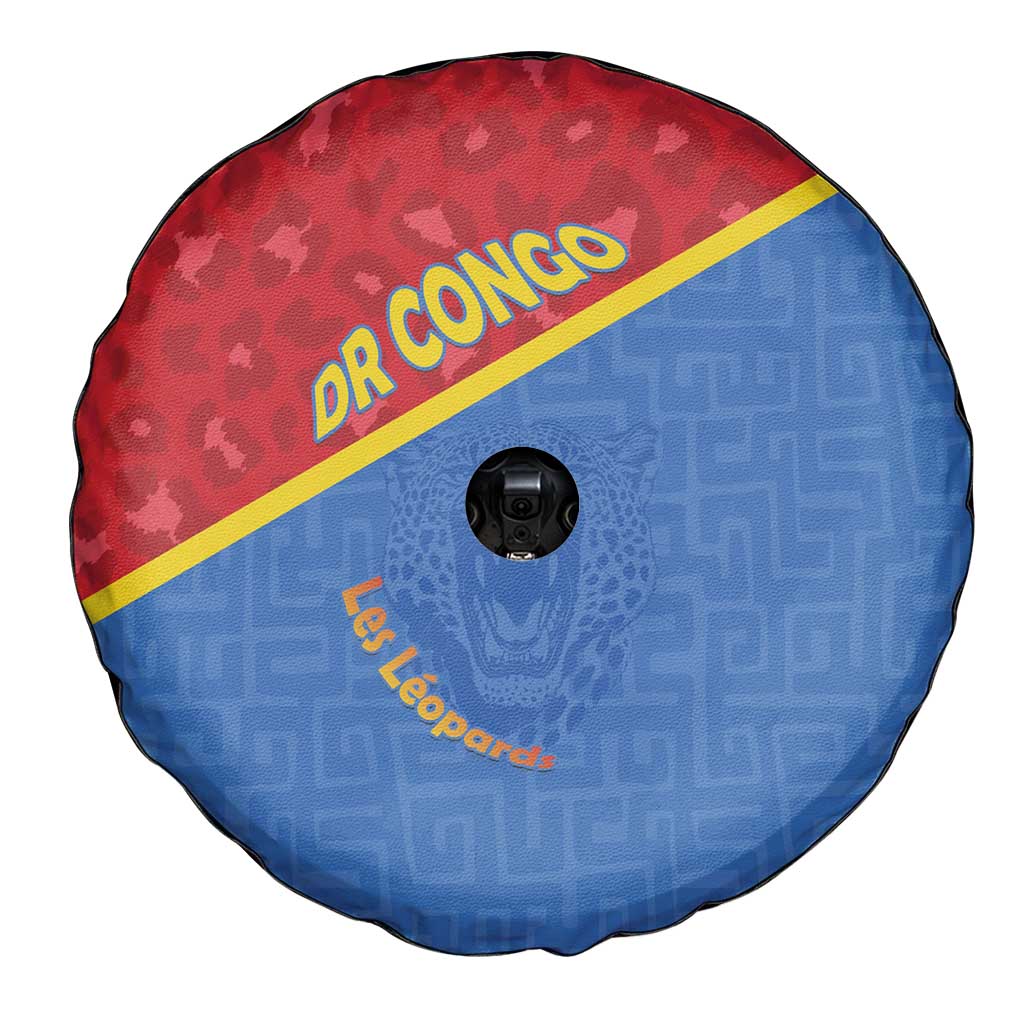 DR Congo Football Spare Tire Cover Allez Les Léopards LT15
