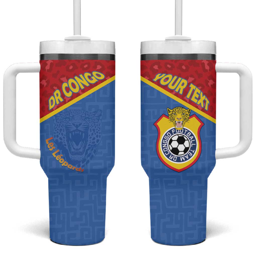 Custom DR Congo Football Tumbler With Handle Go Champions LT15