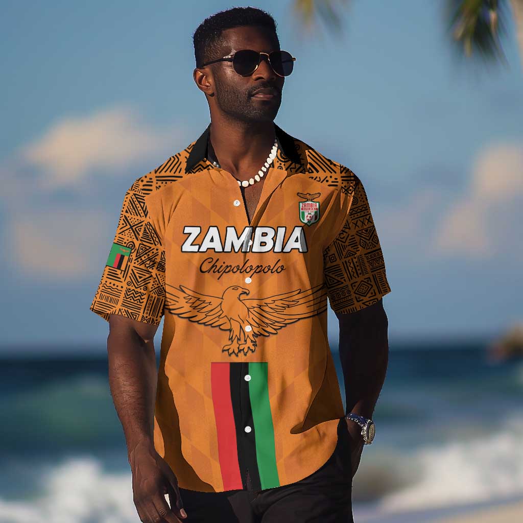 Custom Zambia Football Hawaiian Shirt Come On Chipolopolo LT15