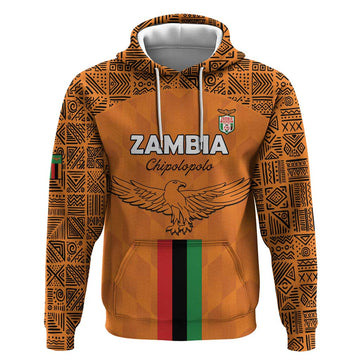 Custom Zambia Football Hoodie Go Chipolopolo Go LT15
