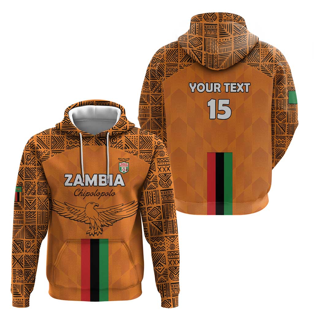 Custom Zambia Football Hoodie Go Chipolopolo Go LT15