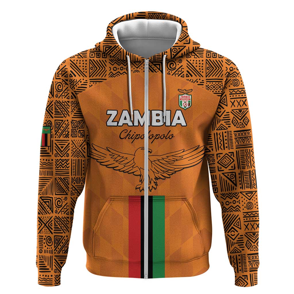 Custom Zambia Football Hoodie Go Chipolopolo Go LT15