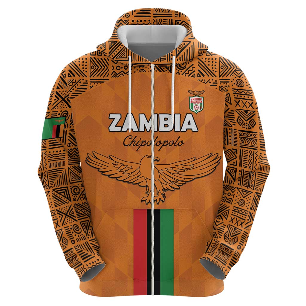 Custom Zambia Football Hoodie Go Chipolopolo Go LT15