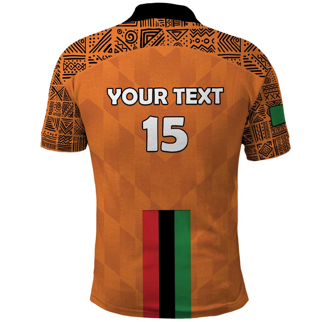 Custom Zambia Football Polo Shirt Go Chipolopolo Go LT15