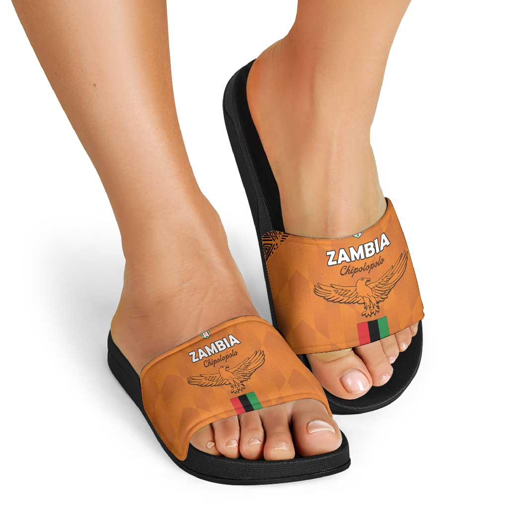 Zambia Football Slide Sandals Go Chipolopolo Go LT15