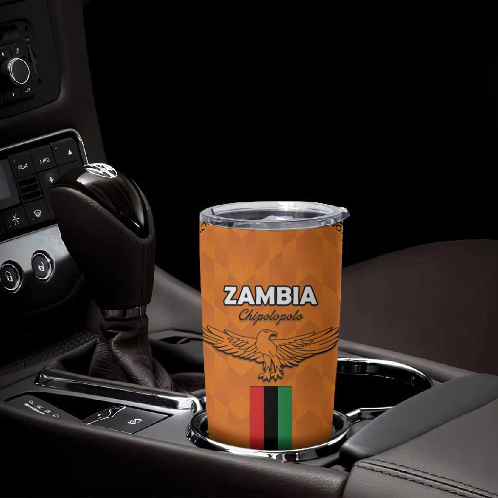 Custom Zambia Football Tumbler Cup Come On Chipolopolo LT15