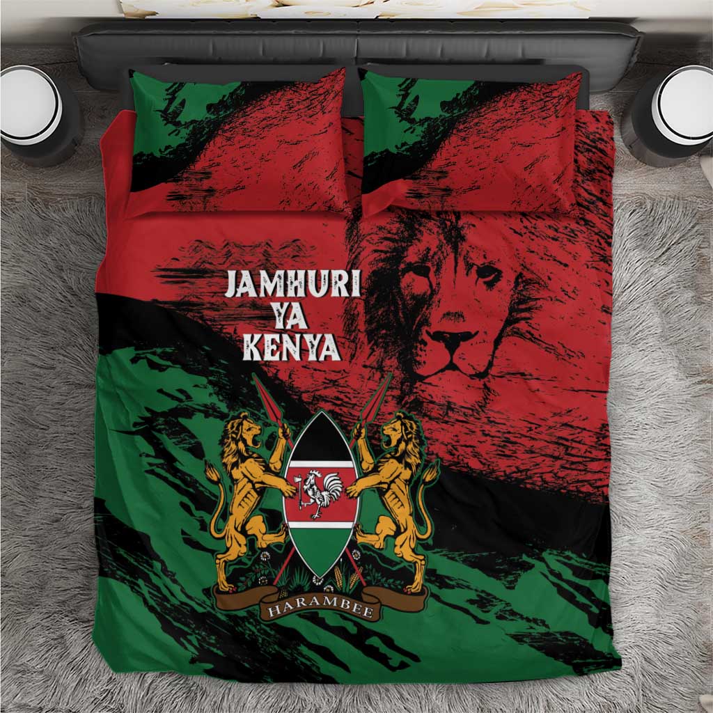 Jamhuri Ya Kenya Bedding Set African Lion - Coat Of Arms LT15