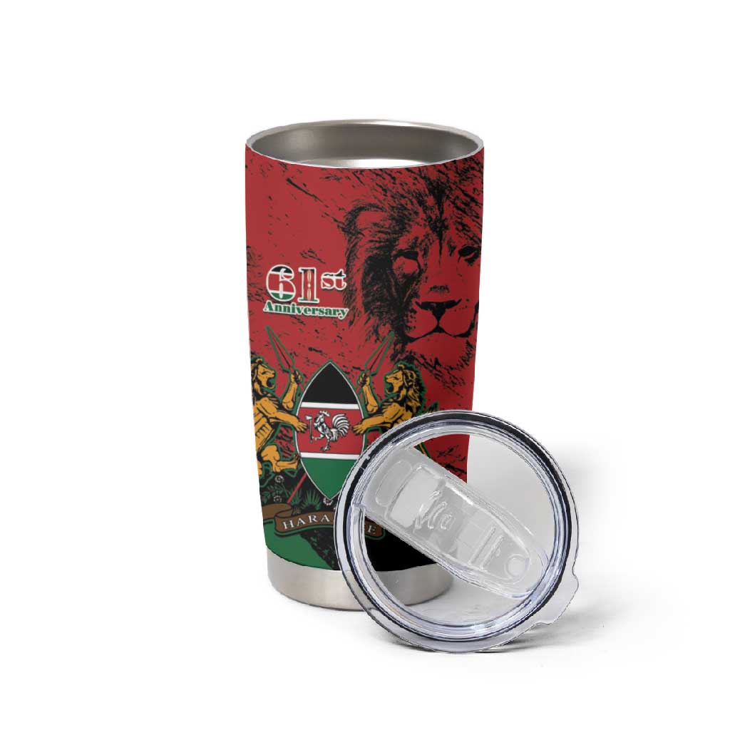 Jamhuri Ya Kenya Tumbler Cup African Lion - Coat Of Arms LT15