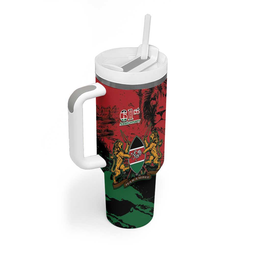 Jamhuri Ya Kenya Tumbler With Handle African Lion - Coat Of Arms LT15