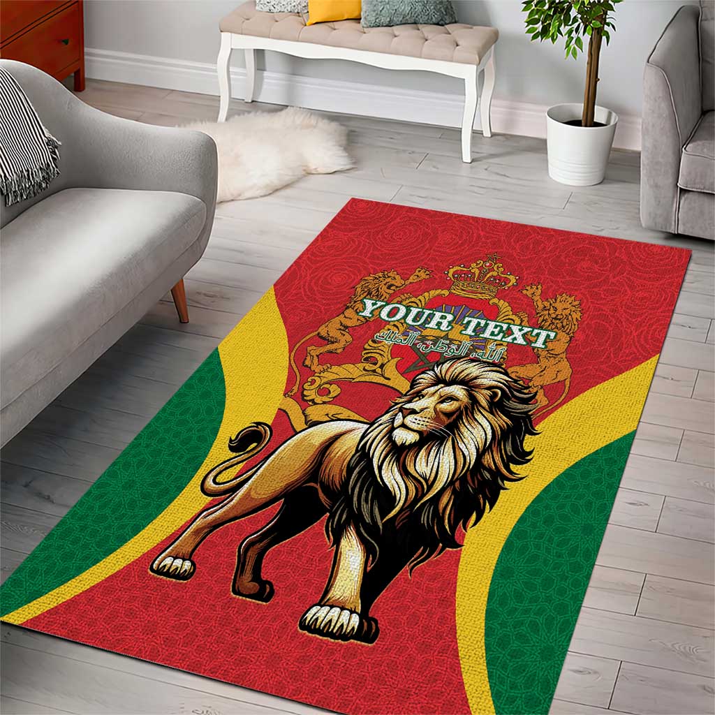 Personalised Morocco Area Rug Barbary Lion - Proclamation Day LT15