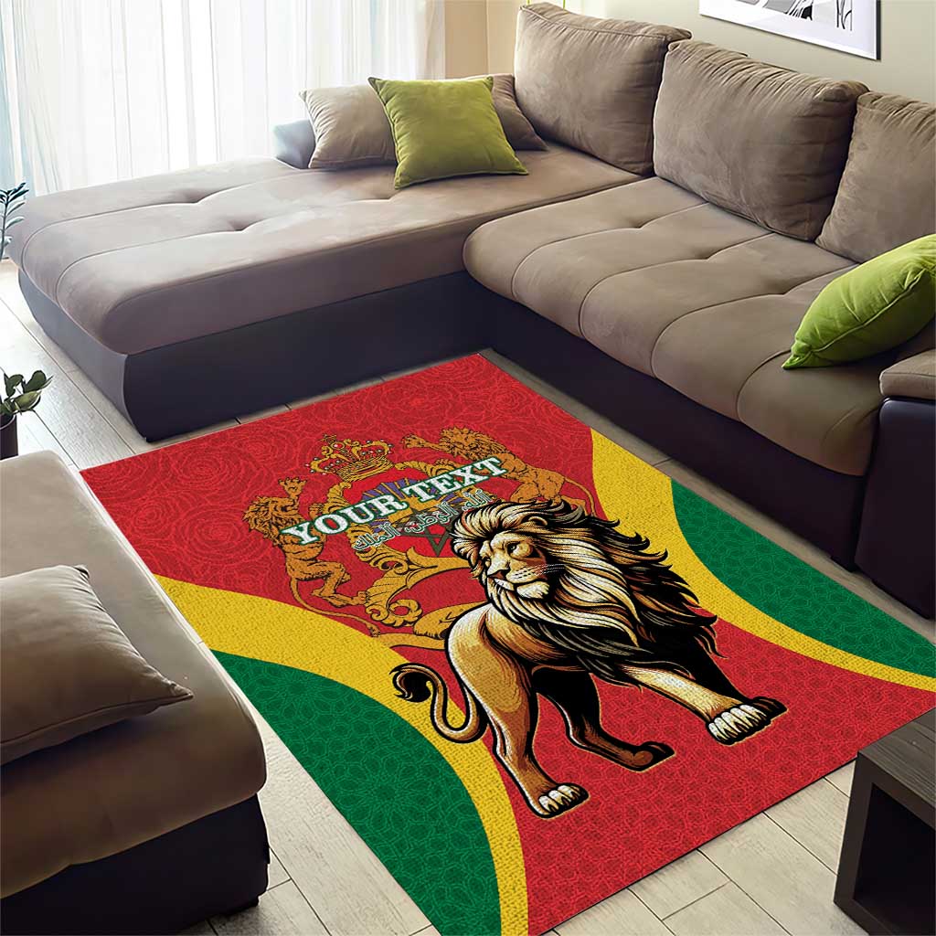 Personalised Morocco Area Rug Barbary Lion - Proclamation Day LT15
