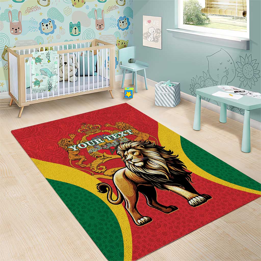 Personalised Morocco Area Rug Barbary Lion - Proclamation Day LT15