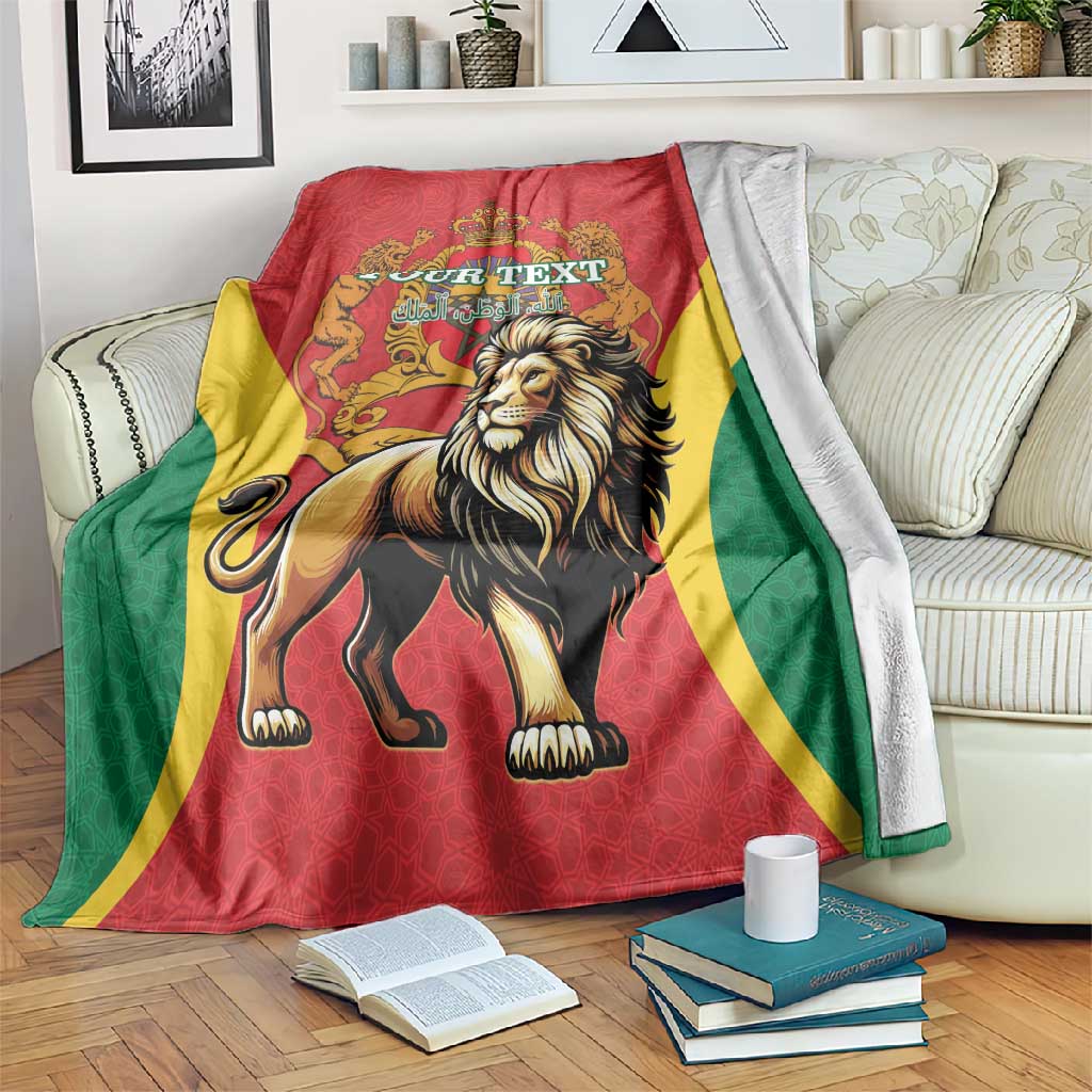 Personalised Morocco Blanket Barbary Lion - Proclamation Day LT15