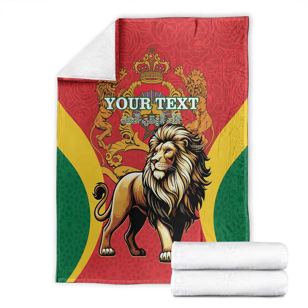 Personalised Morocco Blanket Barbary Lion - Proclamation Day LT15