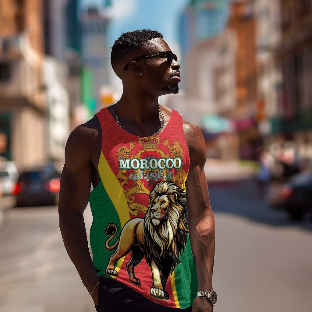 Personalised Morocco Men Tank Top Barbary Lion - Proclamation Day LT15