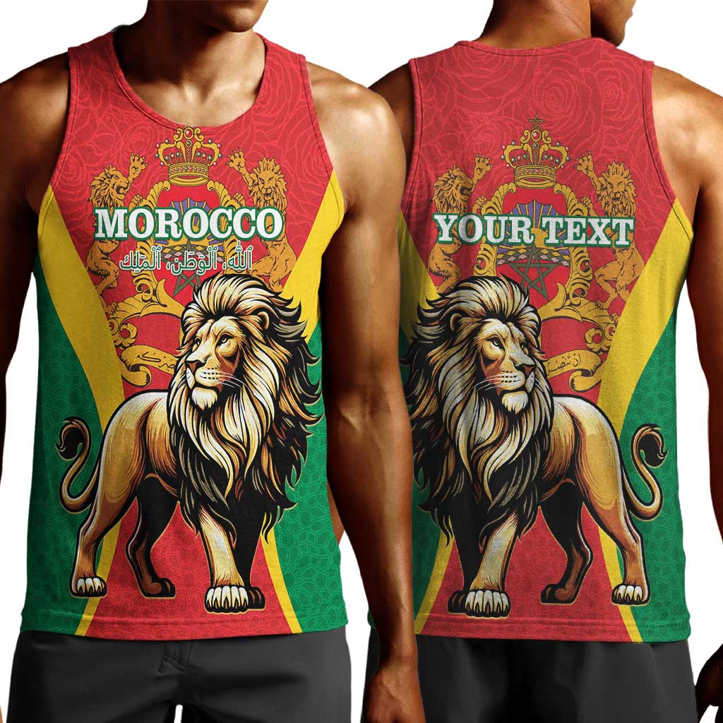 Personalised Morocco Men Tank Top Barbary Lion - Proclamation Day LT15