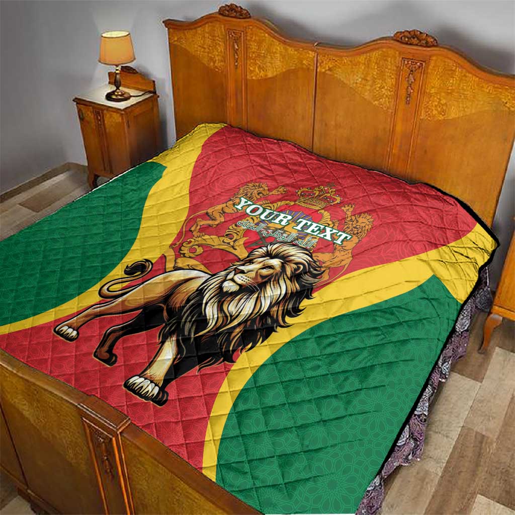 Personalised Morocco Quilt Barbary Lion - Proclamation Day LT15
