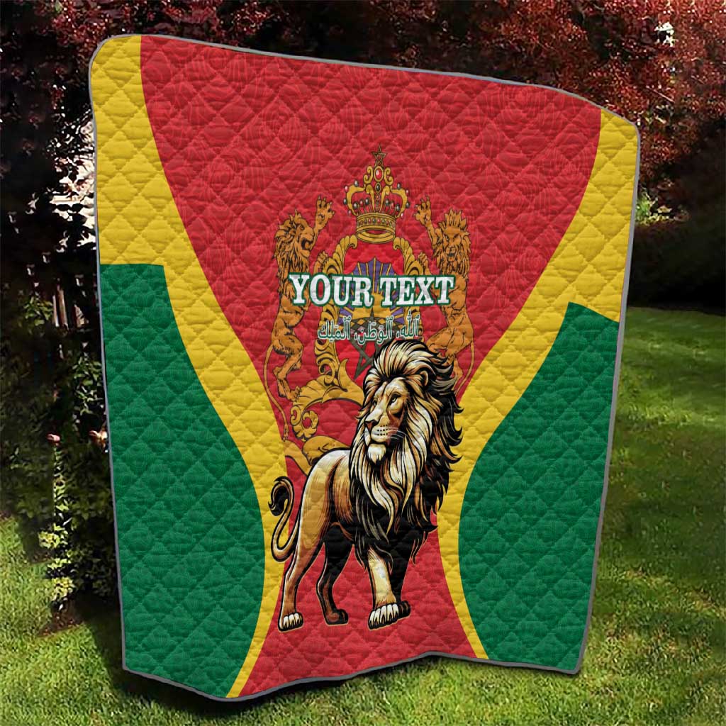 Personalised Morocco Quilt Barbary Lion - Proclamation Day LT15