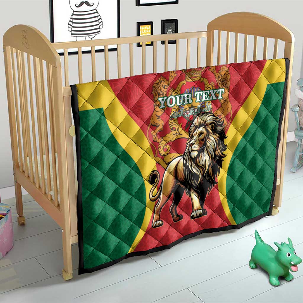Personalised Morocco Quilt Barbary Lion - Proclamation Day LT15