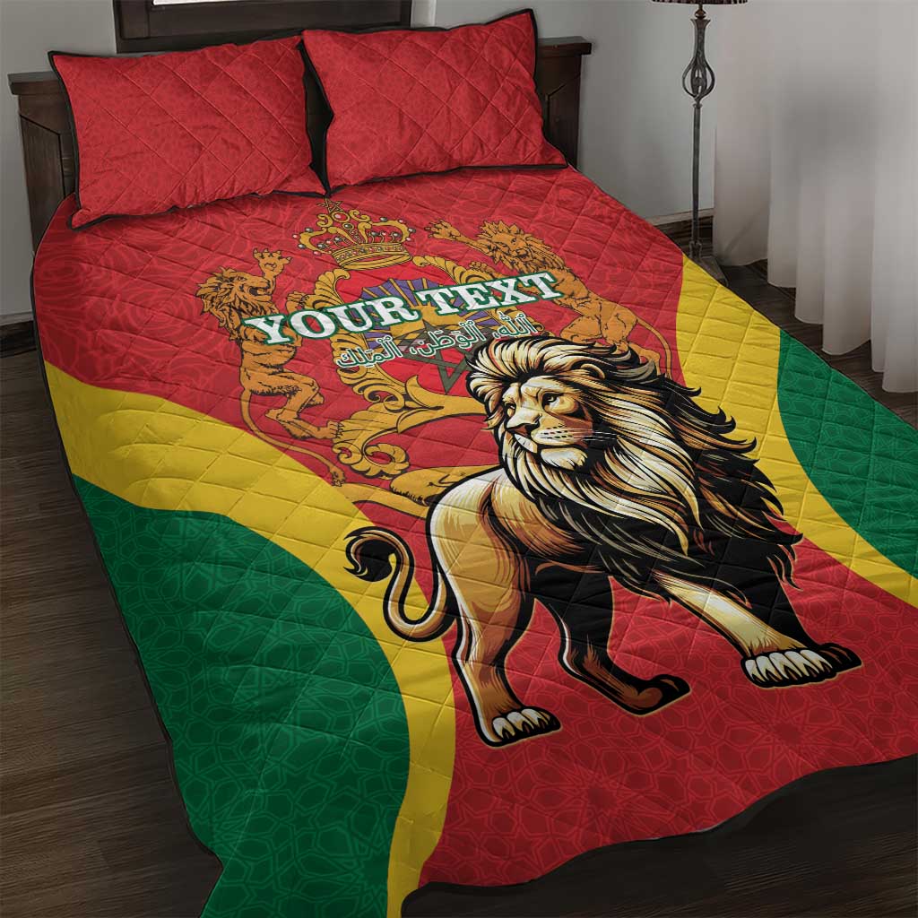 Personalised Morocco Quilt Bed Set Barbary Lion - Proclamation Day LT15