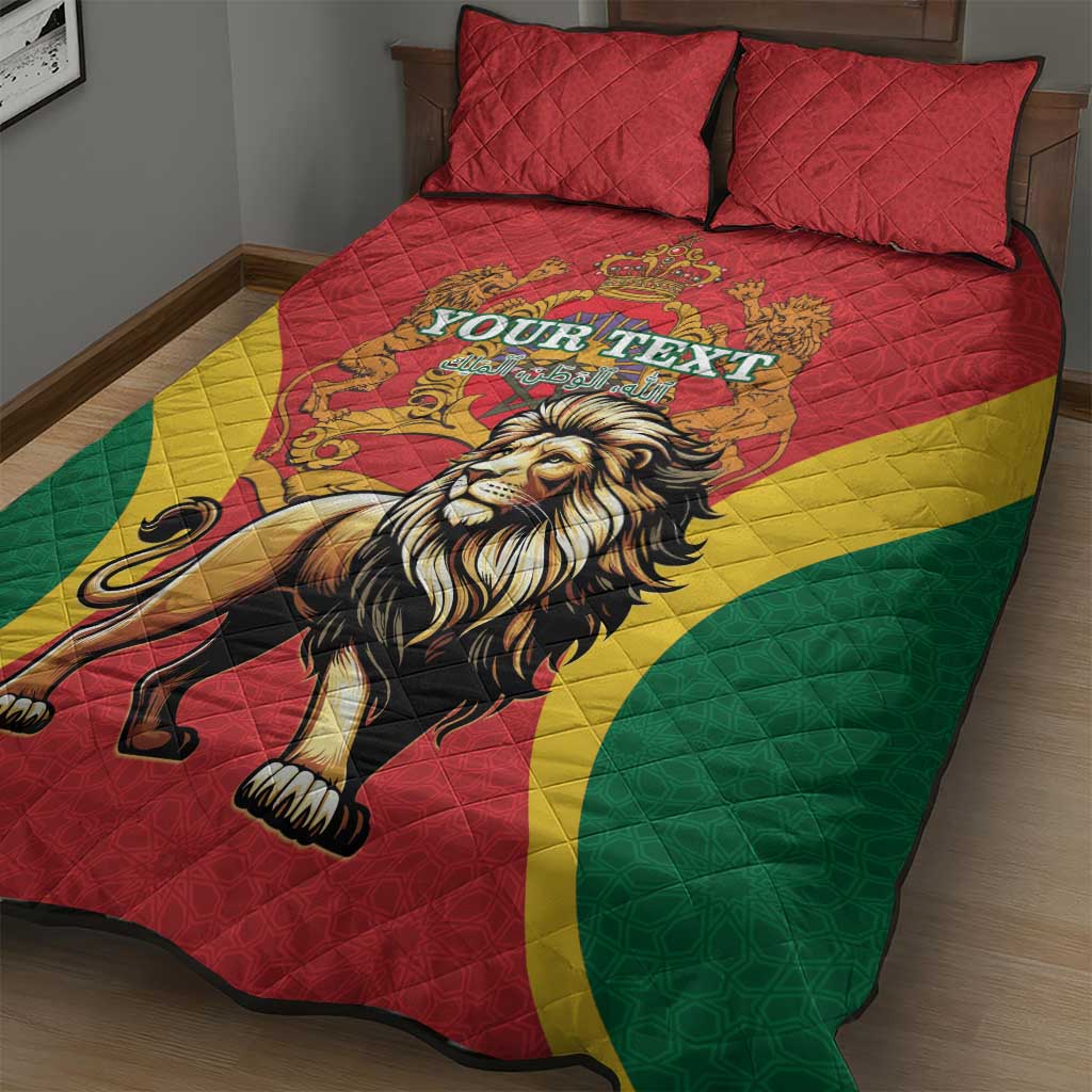Personalised Morocco Quilt Bed Set Barbary Lion - Proclamation Day LT15
