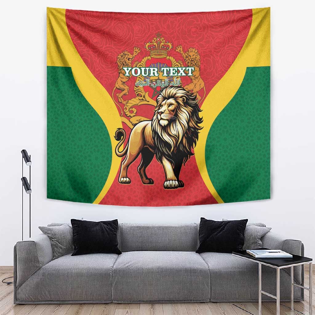 Personalised Morocco Tapestry Barbary Lion - Proclamation Day LT15