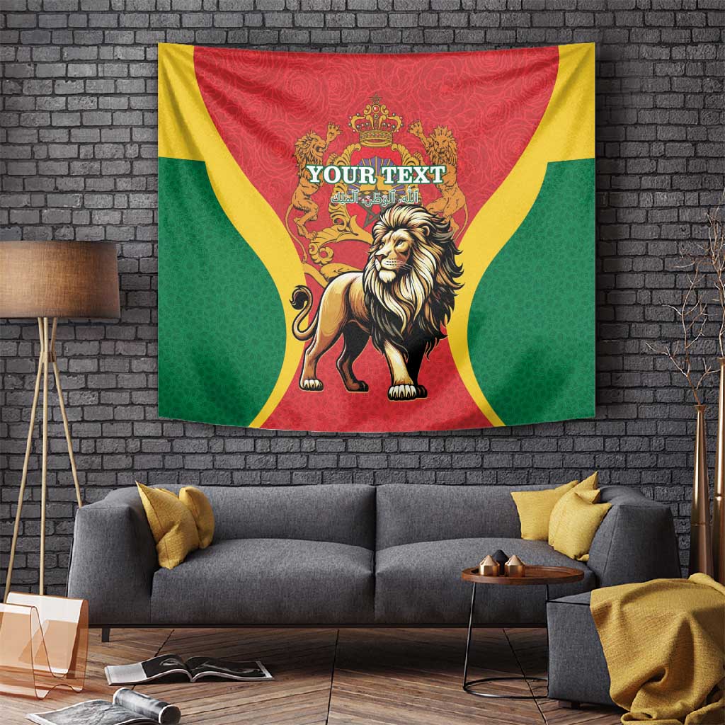 Personalised Morocco Tapestry Barbary Lion - Proclamation Day LT15