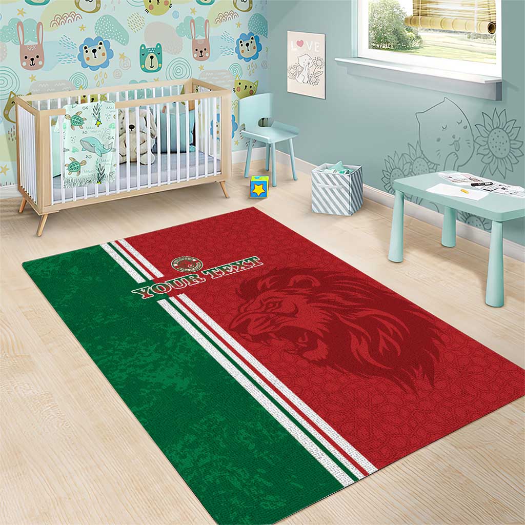 Custom Afro Morocco Football Area Rug With Islamic Pattern LT15