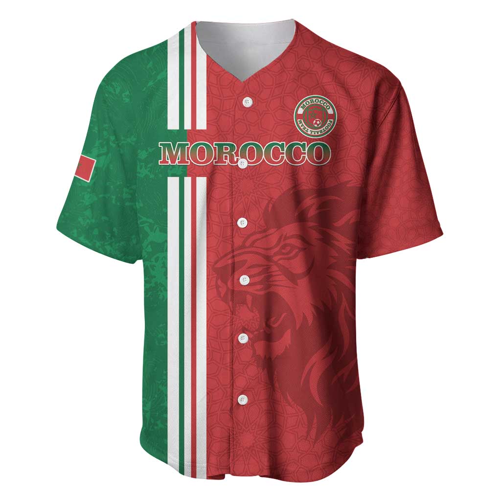Custom Afro Morocco Football Baseball Jersey With Islamic Pattern LT15