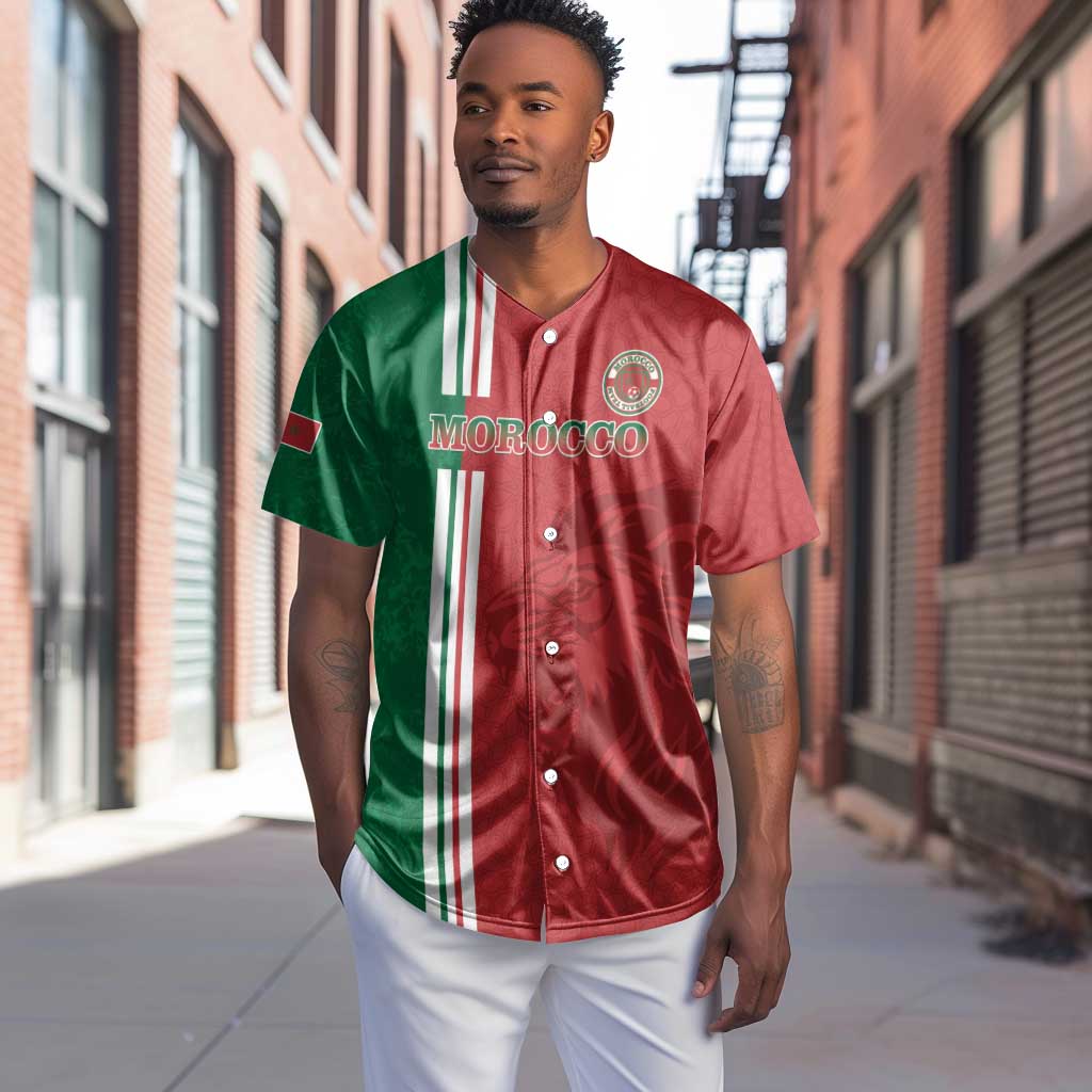 Custom Afro Morocco Football Baseball Jersey With Islamic Pattern LT15