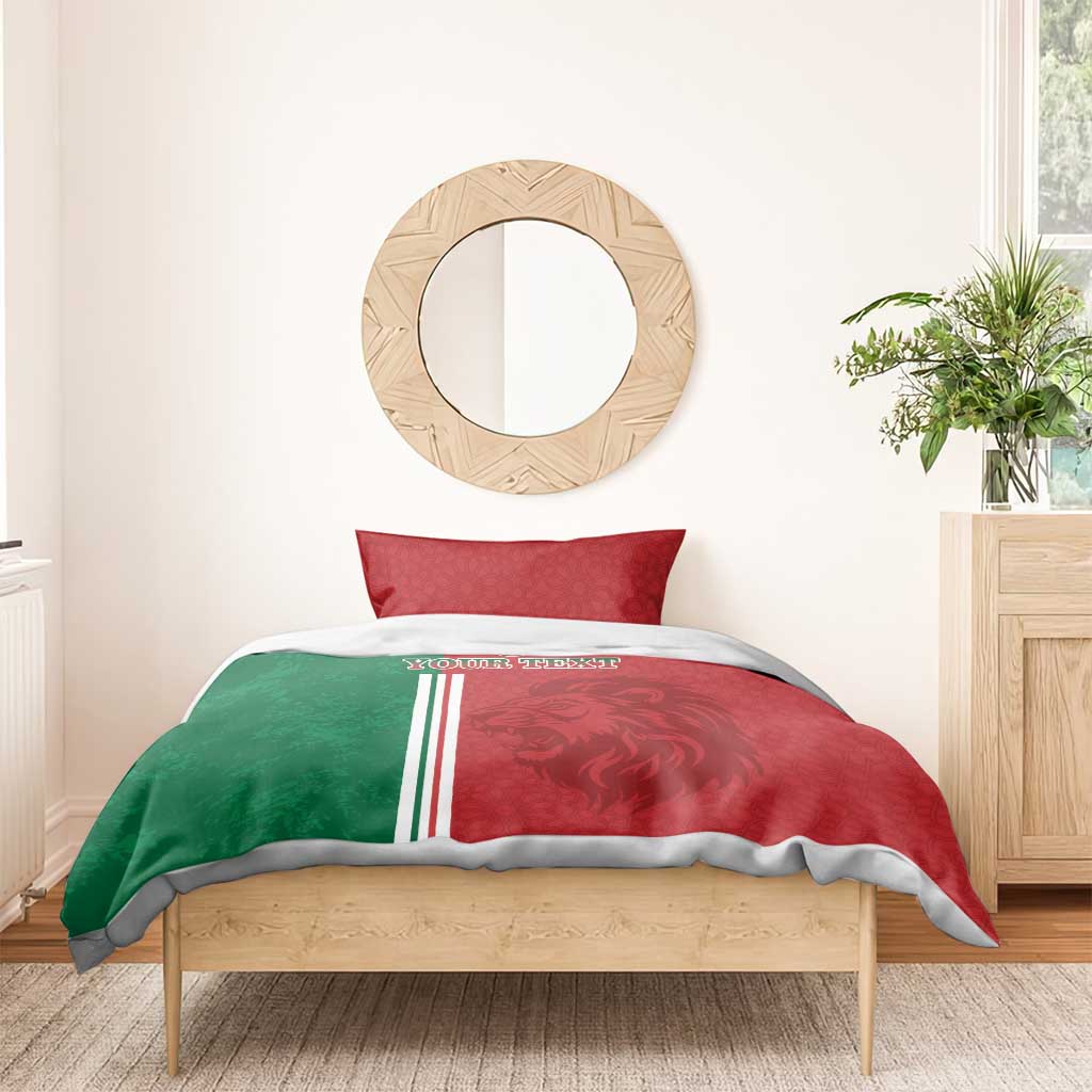 Custom Afro Morocco Football Bedding Set With Islamic Pattern LT15