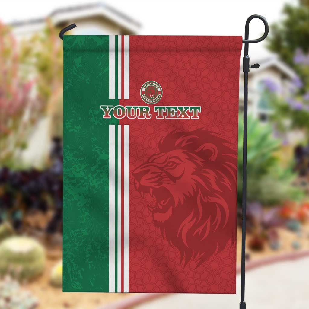 Custom Afro Morocco Football Garden Flag With Islamic Pattern LT15