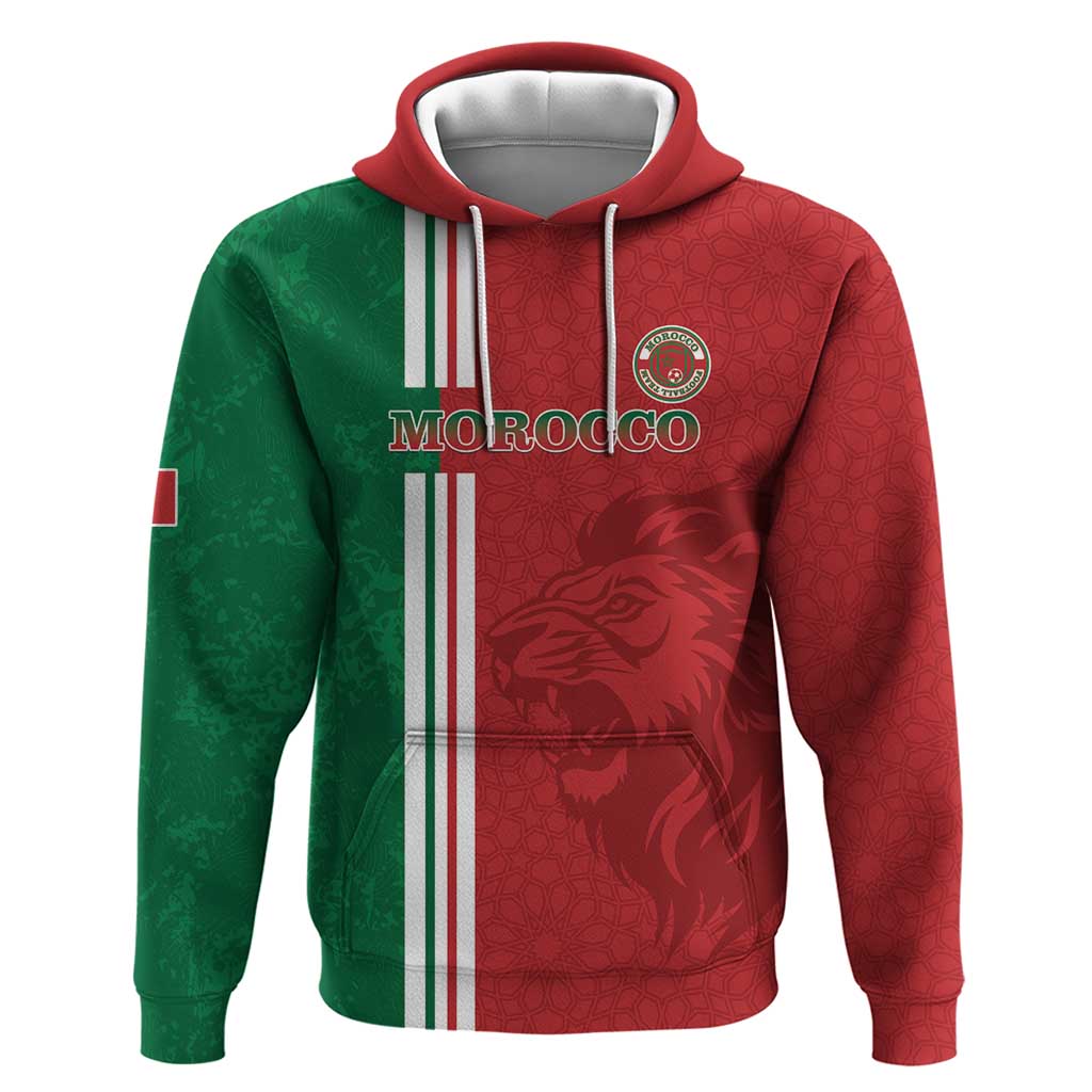Custom Morocco Football Hoodie Go Atlas Lions LT15