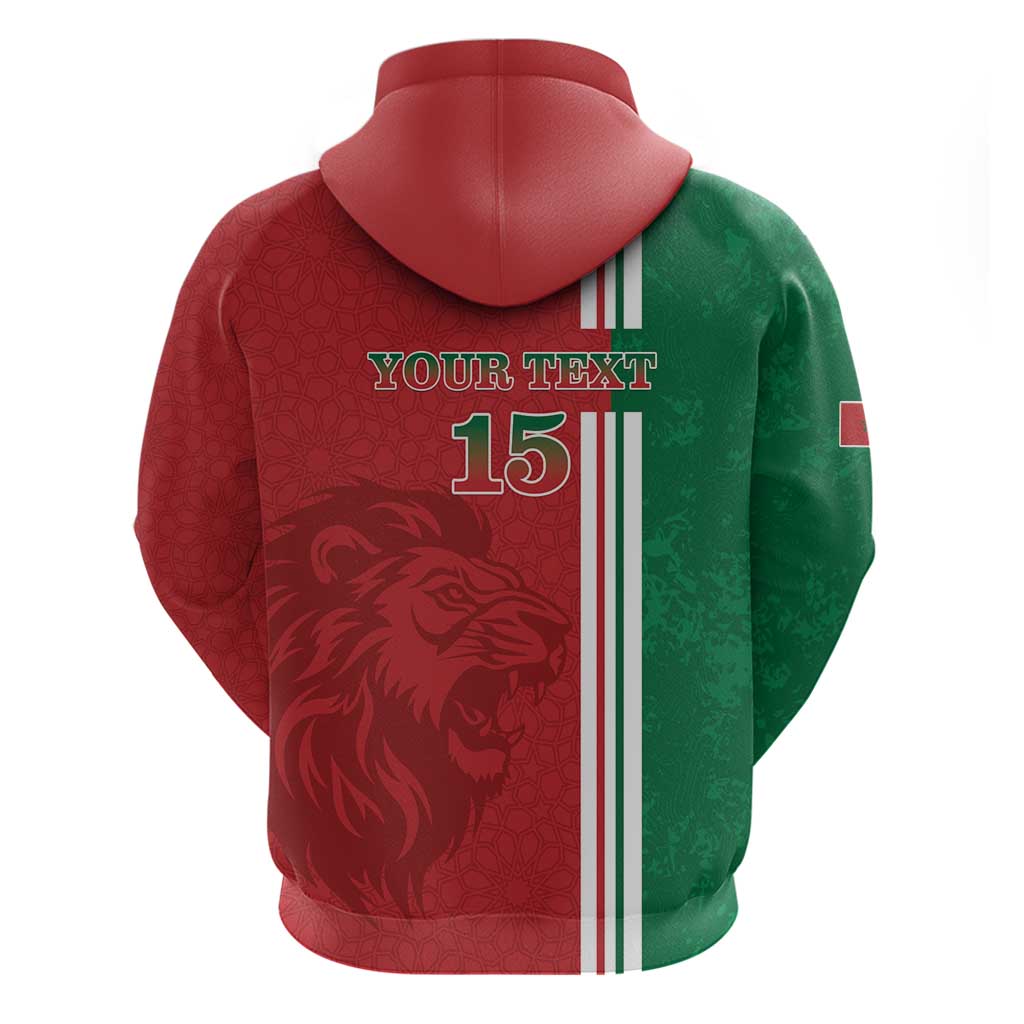 Custom Morocco Football Hoodie Go Atlas Lions LT15