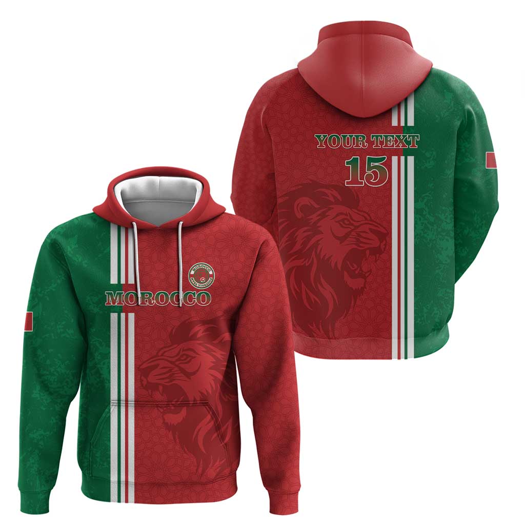 Custom Morocco Football Hoodie Go Atlas Lions LT15