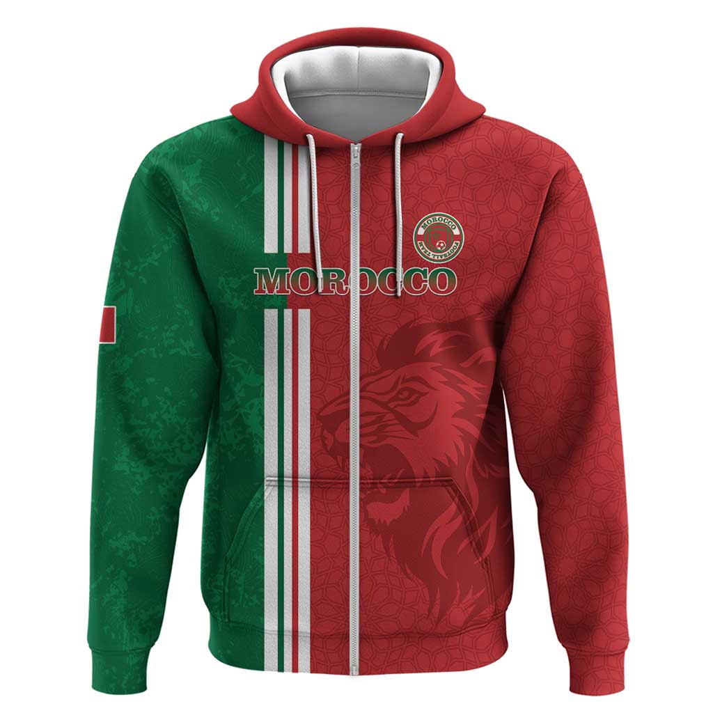Custom Morocco Football Hoodie Go Atlas Lions LT15