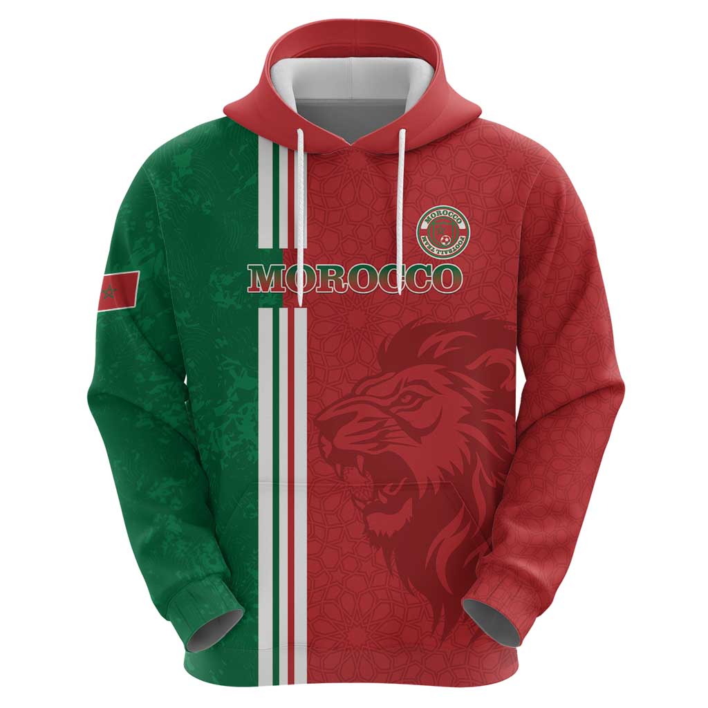 Custom Morocco Football Hoodie Go Atlas Lions LT15