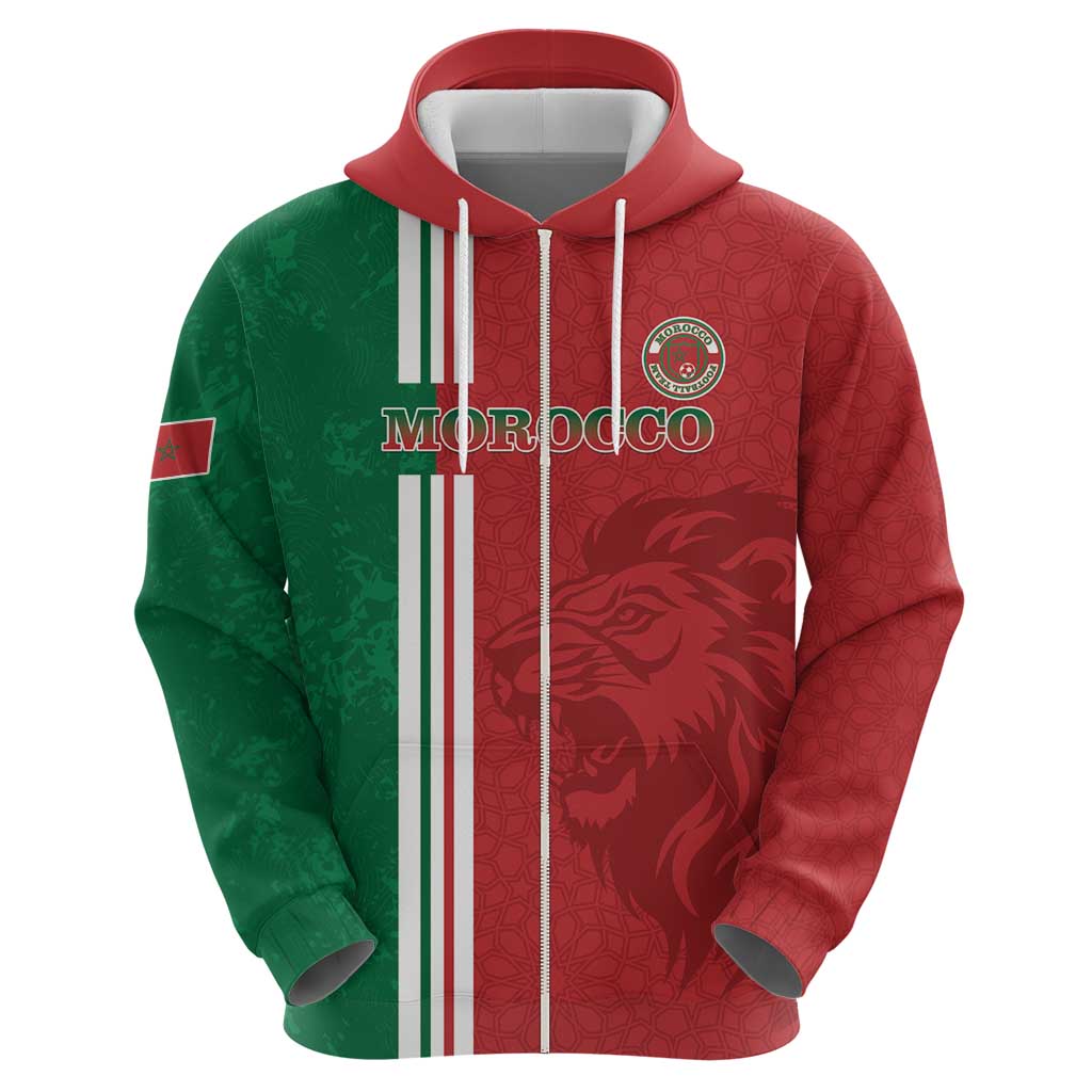 Custom Morocco Football Hoodie Go Atlas Lions LT15