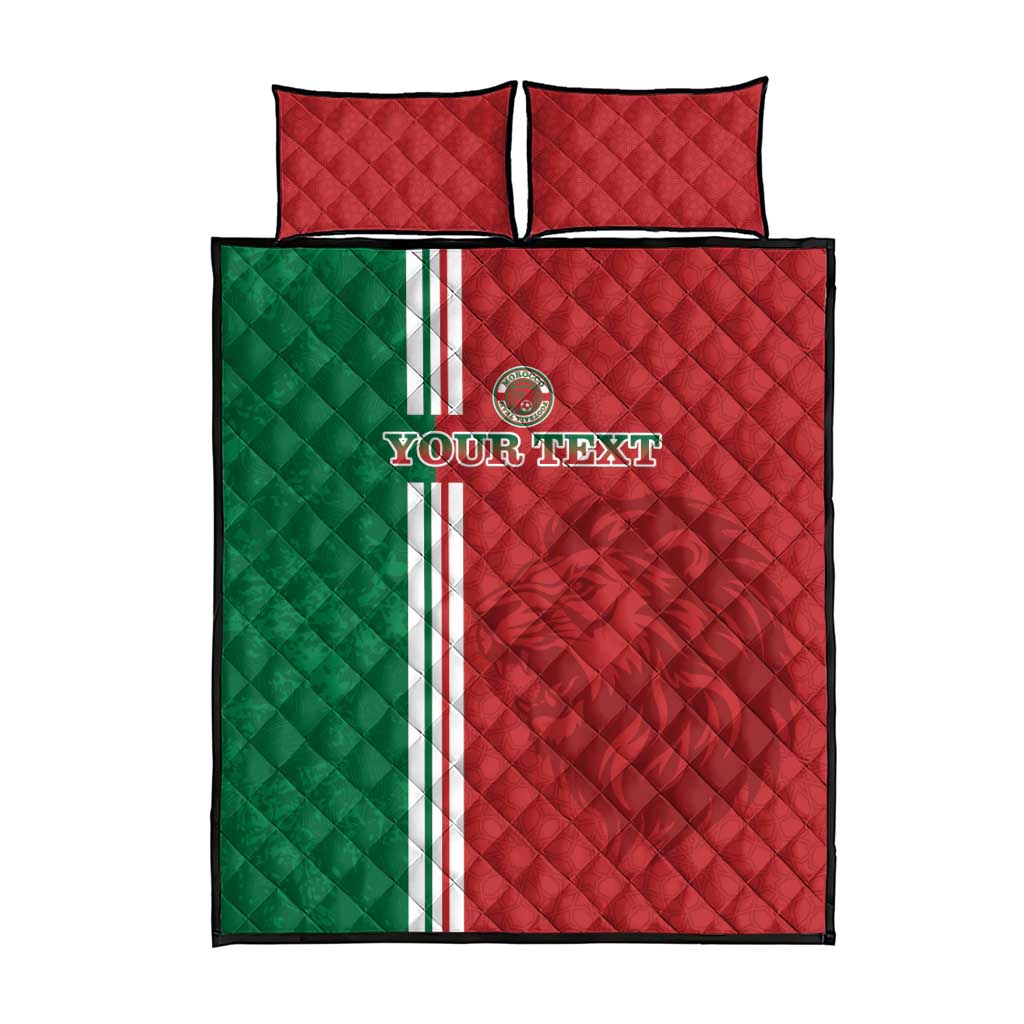Custom Afro Morocco Football Quilt Bed Set With Islamic Pattern LT15