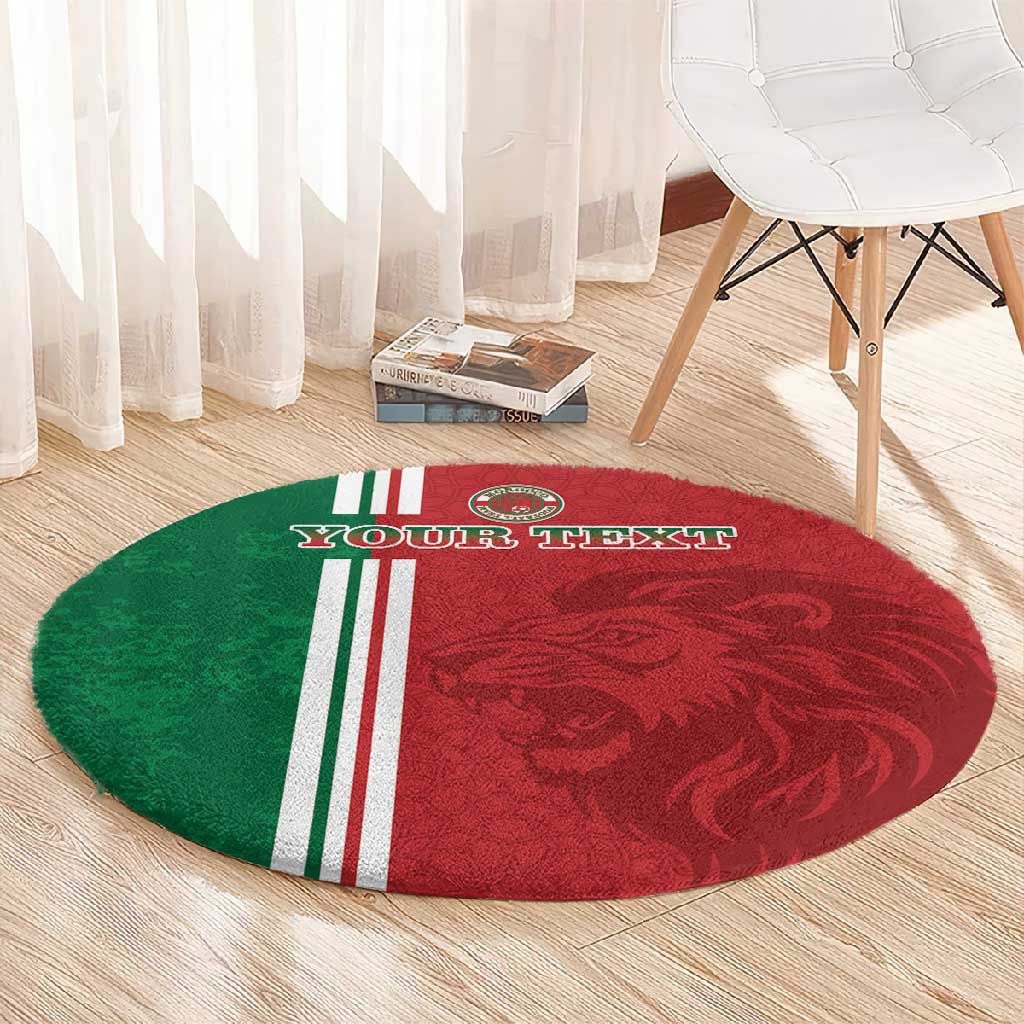 Custom Afro Morocco Football Round Carpet With Islamic Pattern LT15