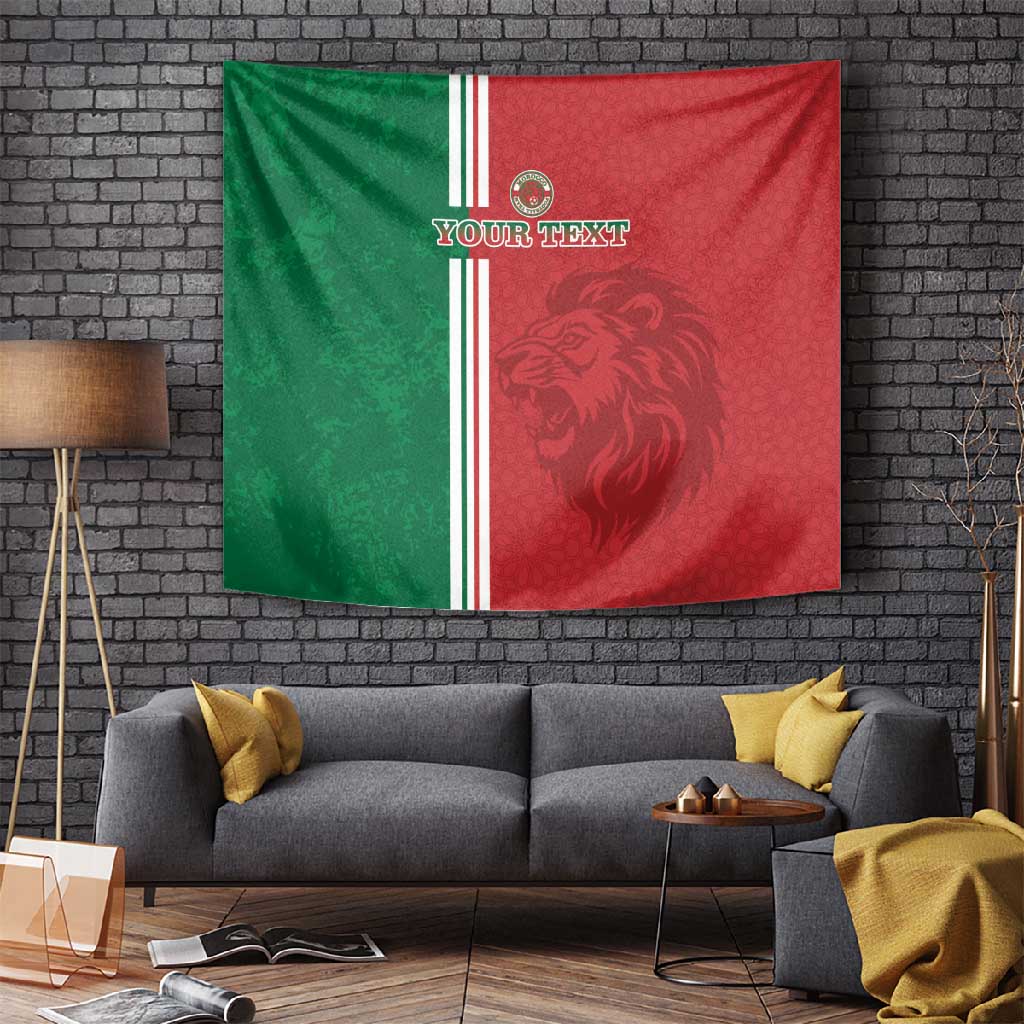 Custom Afro Morocco Football Tapestry With Islamic Pattern LT15