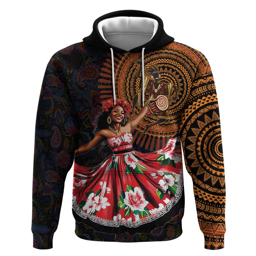 Sega Traditional Dance Hoodie Paisley Mix African Pattern LT15